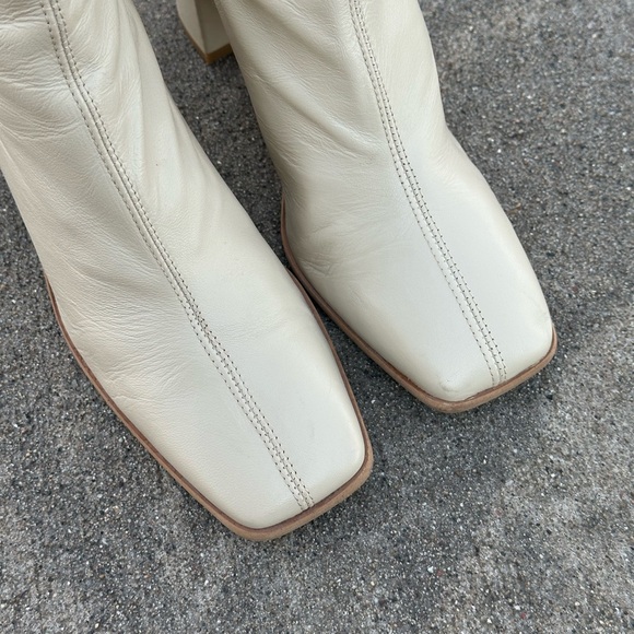 Free People Sienna Boots 39 8.5 Ivory Cream - Picture 13 of 15